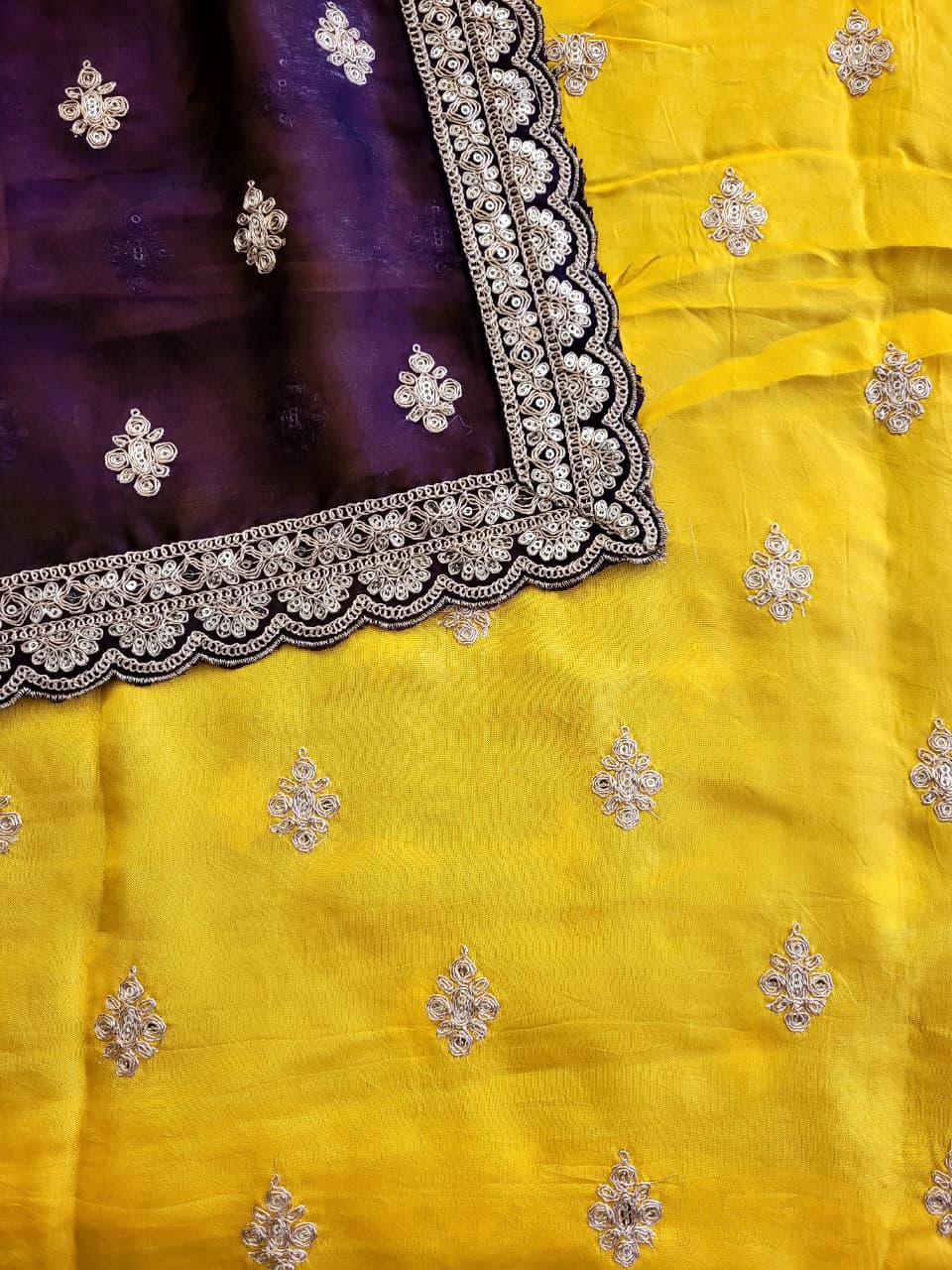 Purple Partywear Saree