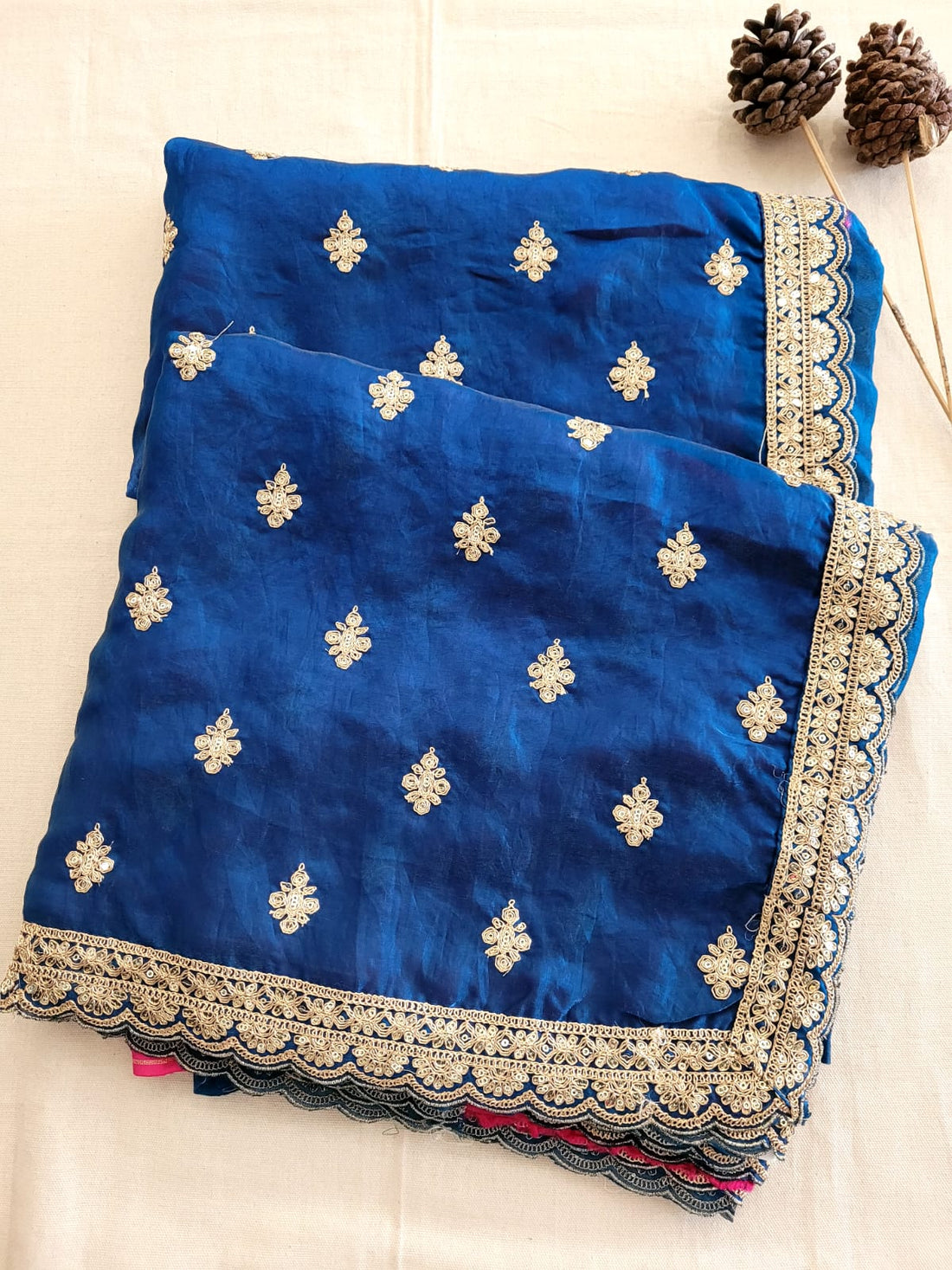 Blue Partywear Saree