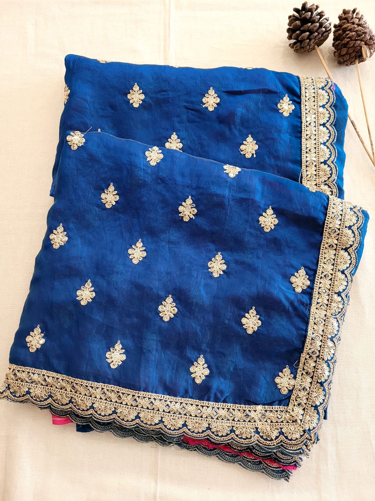 Blue Partywear Saree