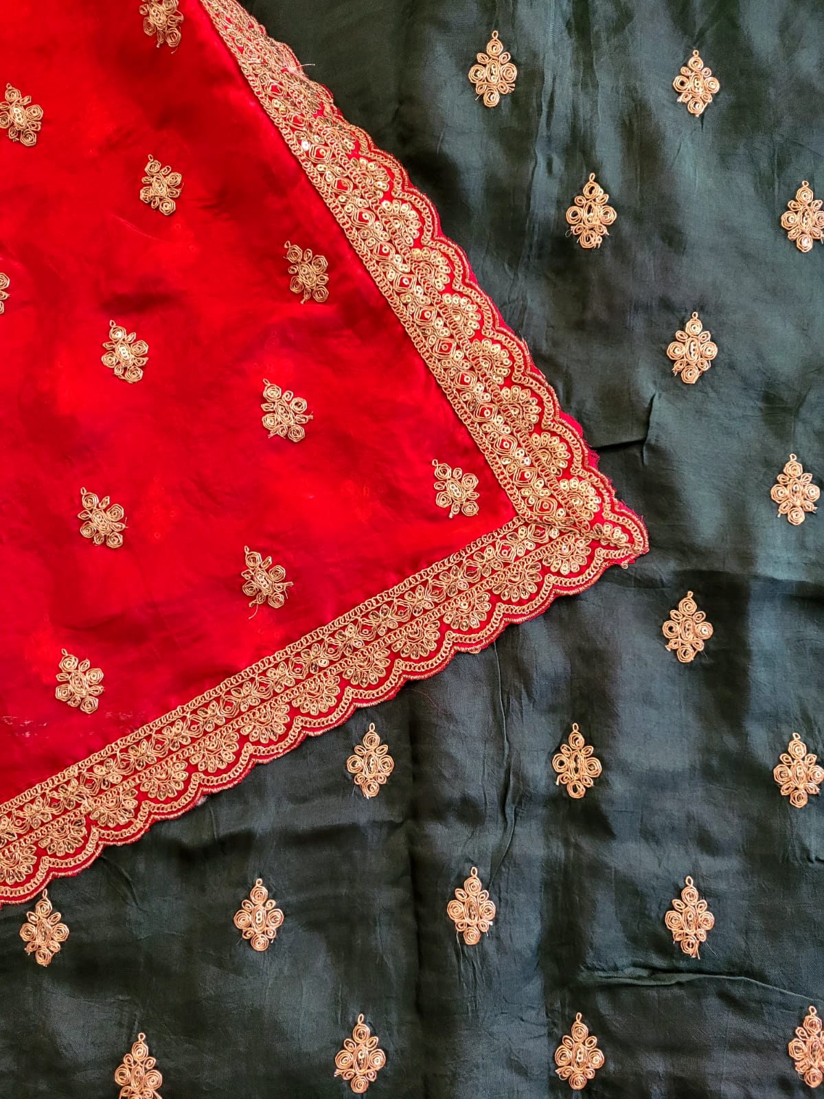 Red Partywear Saree