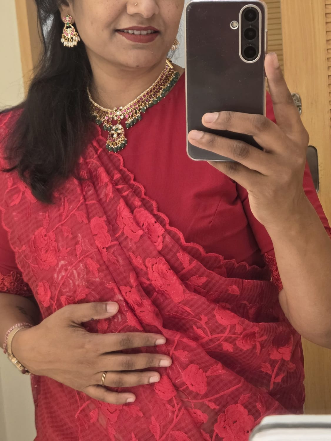 Red Lavanya Kotasilk Saree (8 days to ship)