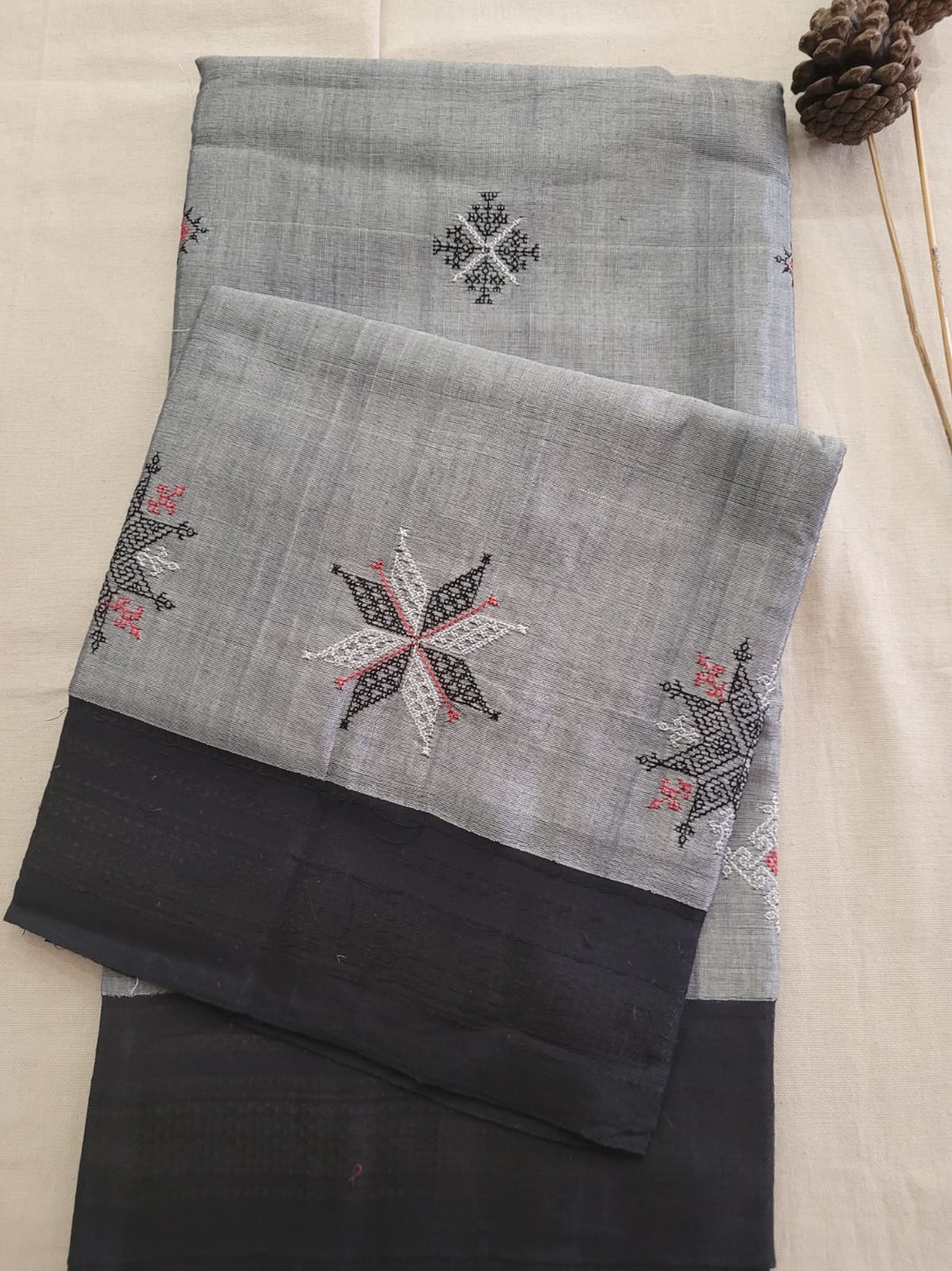 Ilkal Viscose Saree Silk Pallu