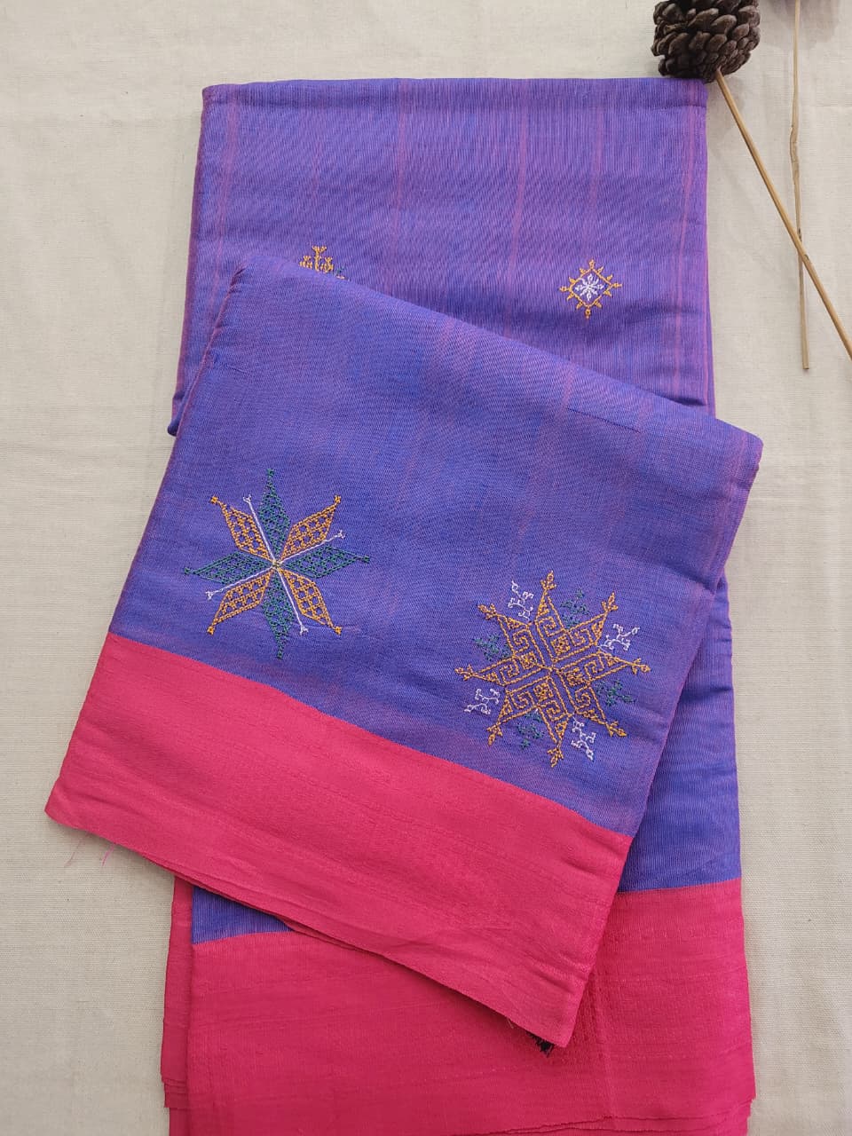 Ilkal Viscose Saree Silk Pallu