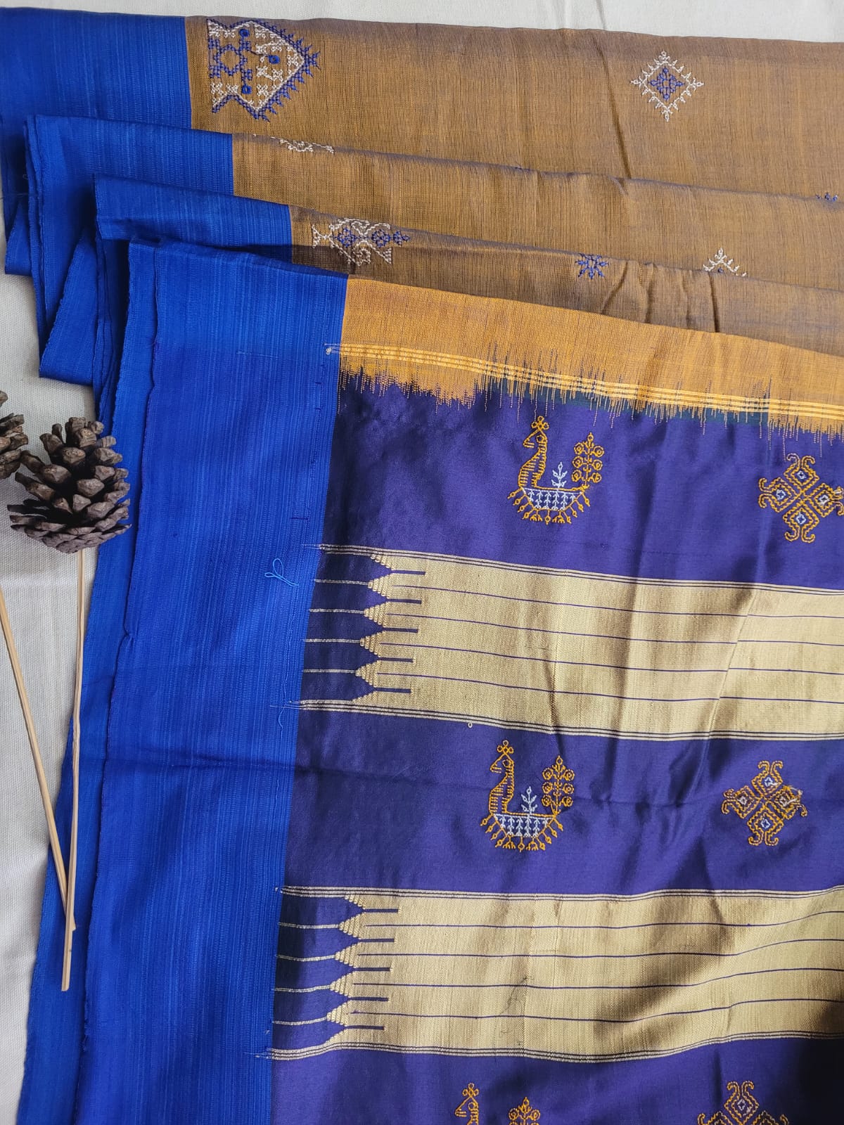 Ilkal Viscose Saree Silk Pallu