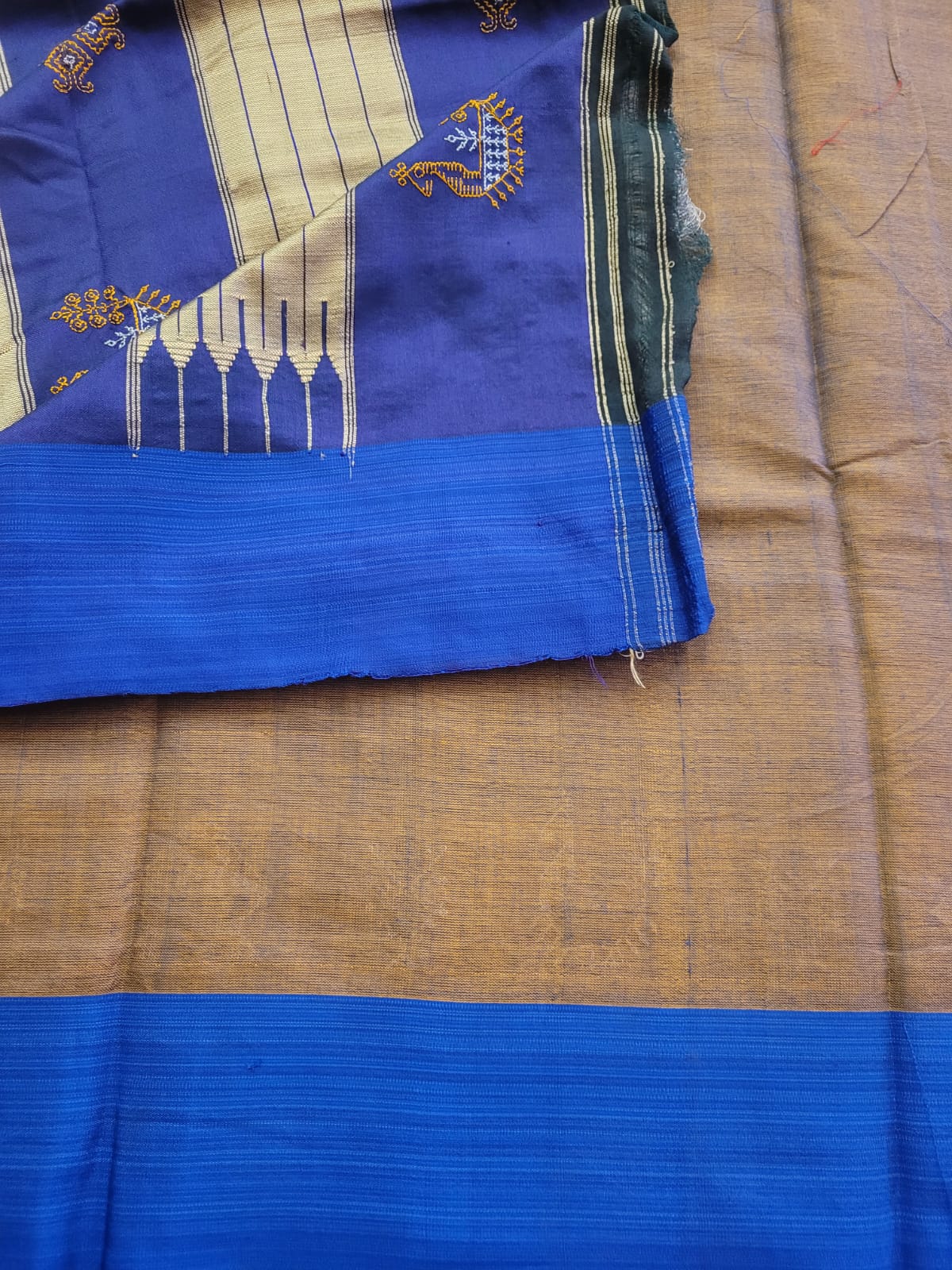 Ilkal Viscose Saree Silk Pallu