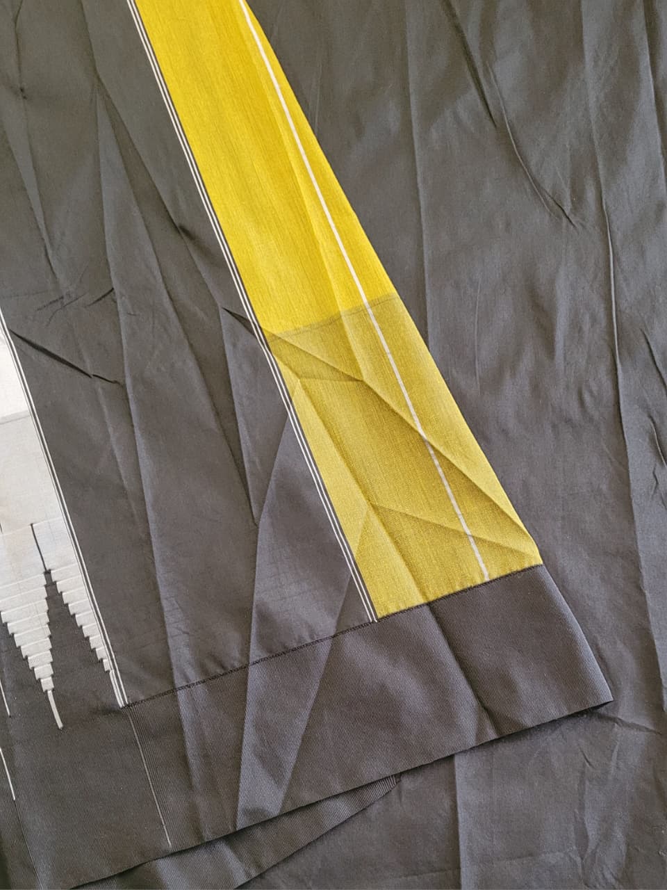 Mustard Ilkal Cotton Saree