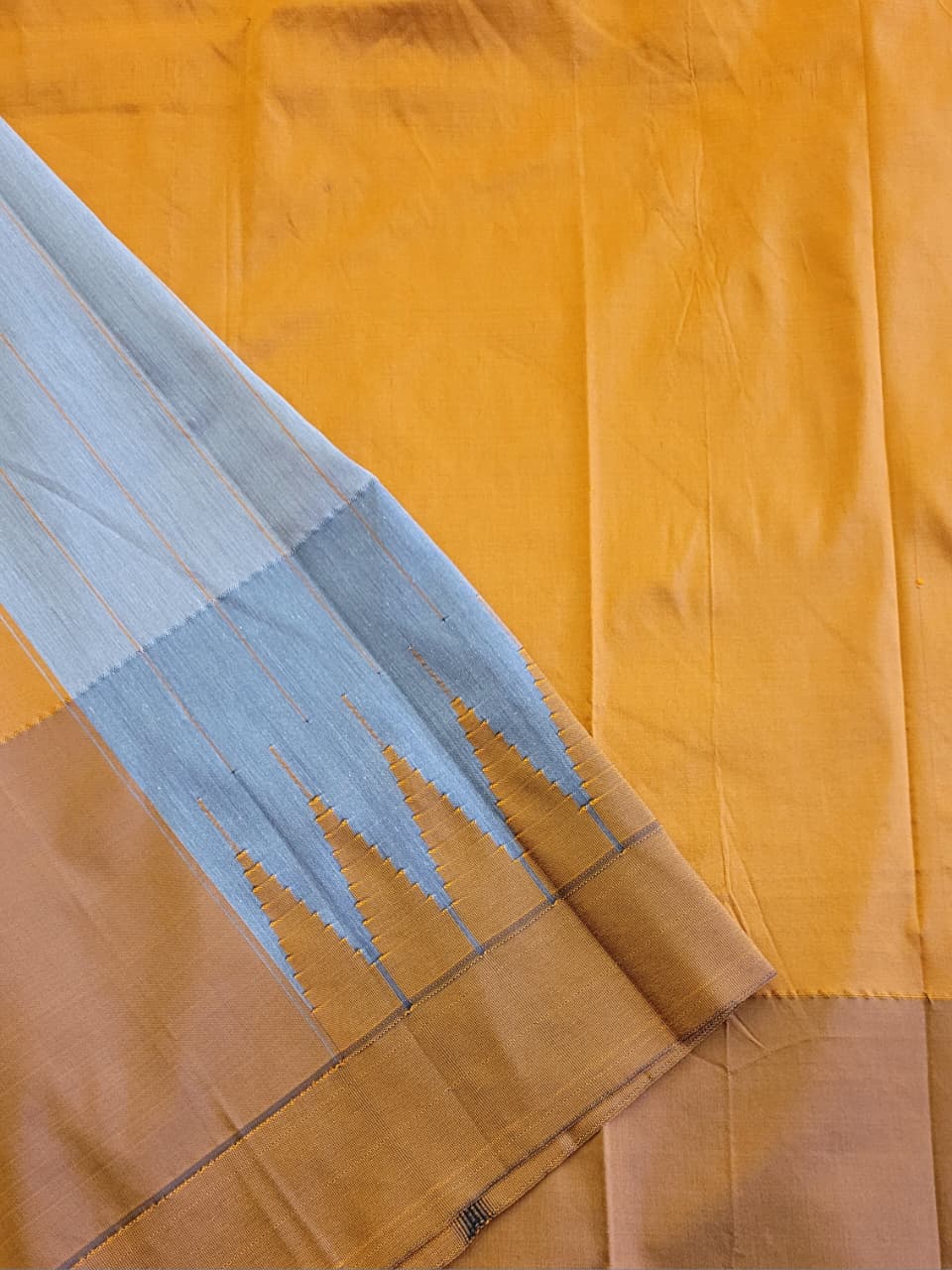 Grey Ilkal Cotton Saree