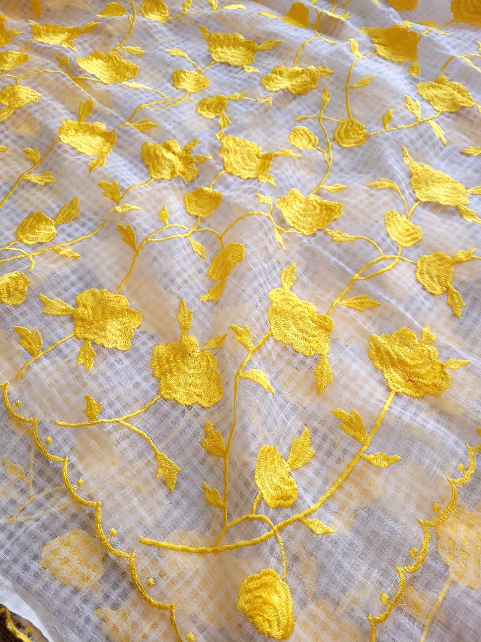 Yellow Lavanya Kotasilk Saree