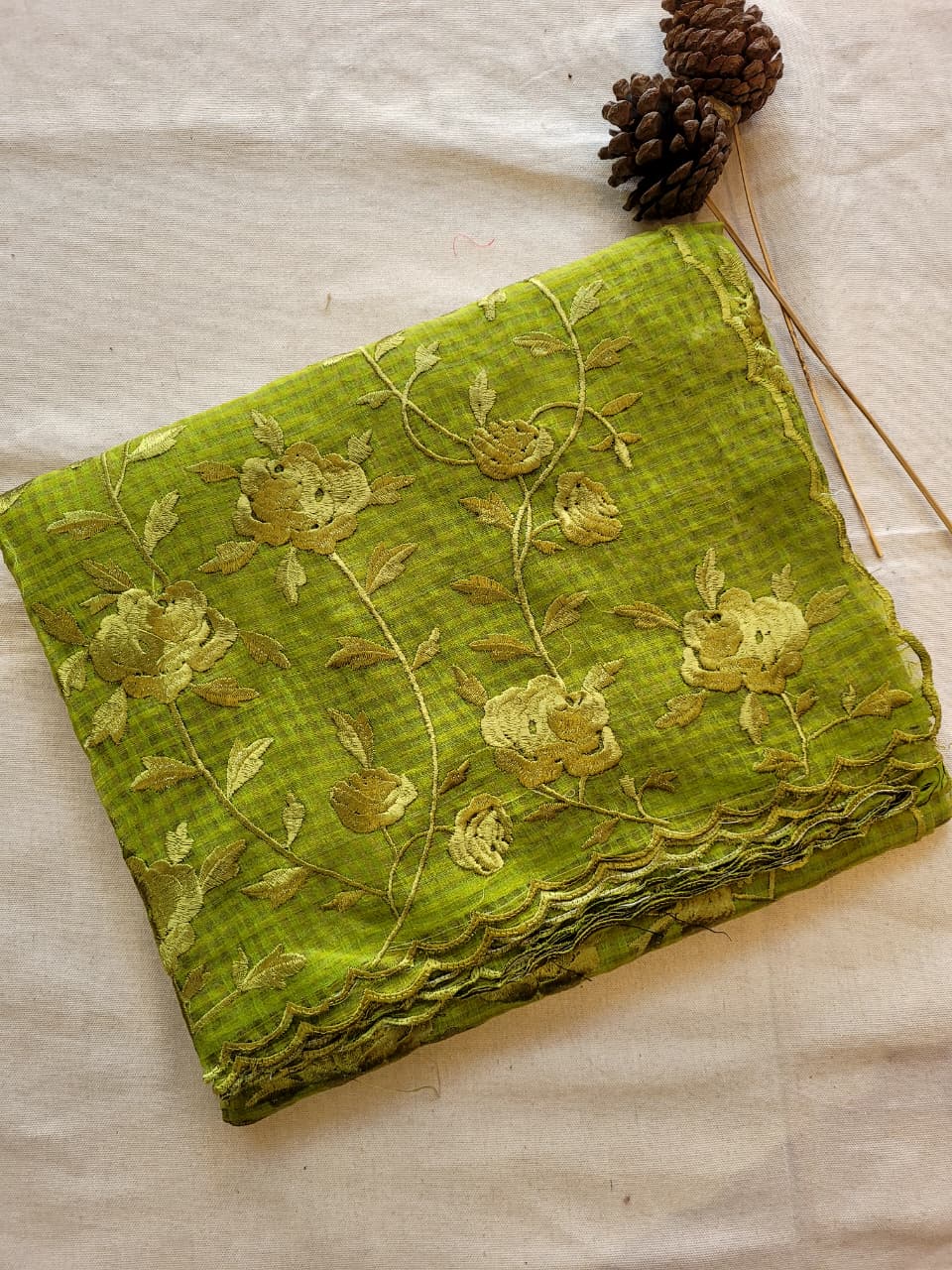 Green Lavanya Kotasilk Saree