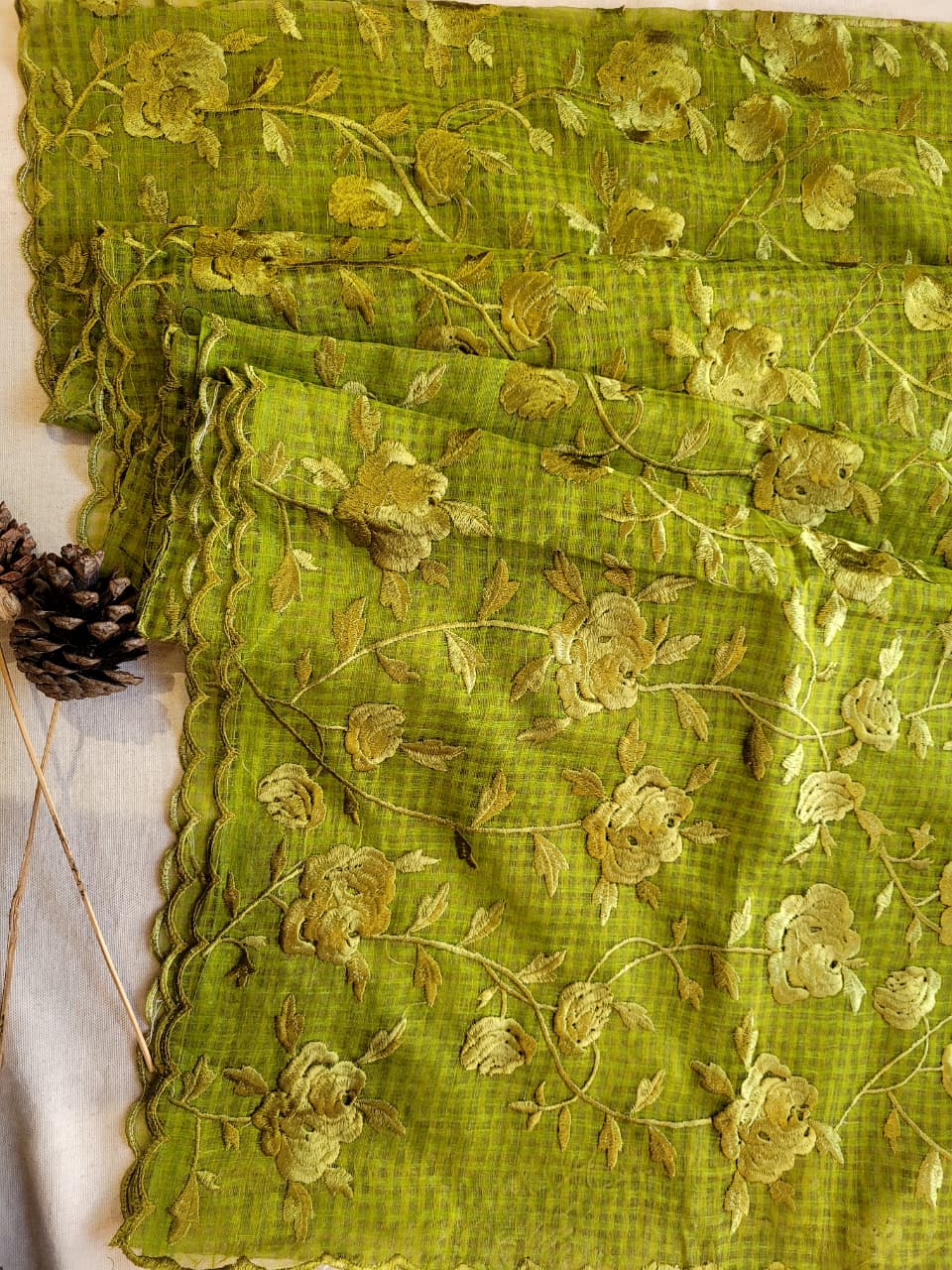 Green Lavanya Kotasilk Saree