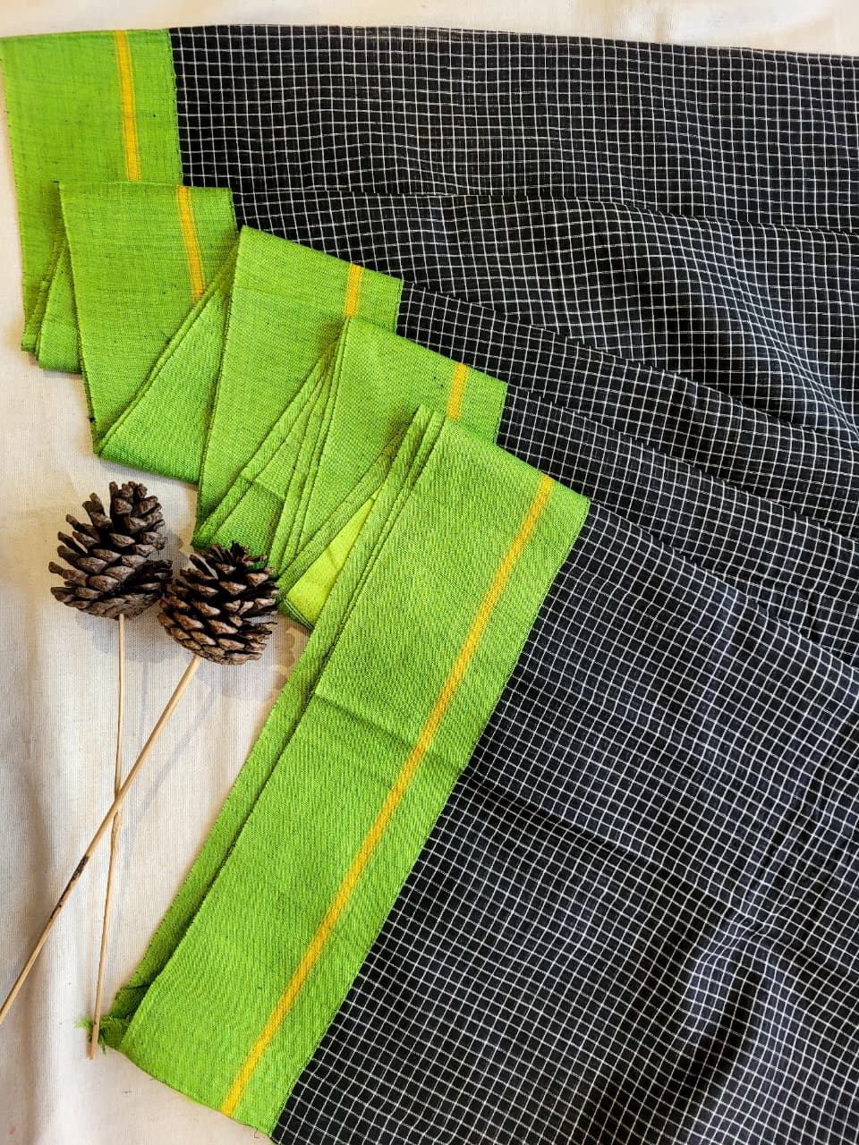 Green Hampa Pattedanchu Saree