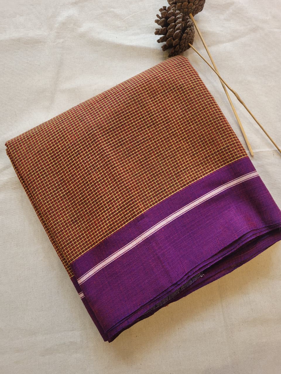 Brown Hampa Pattedanchu Saree