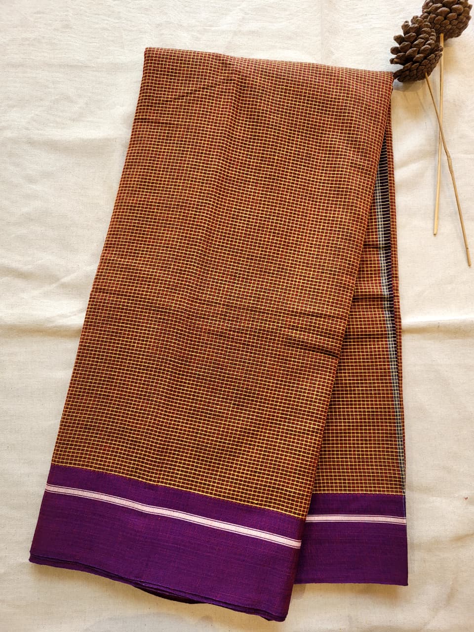 Brown Hampa Pattedanchu Saree