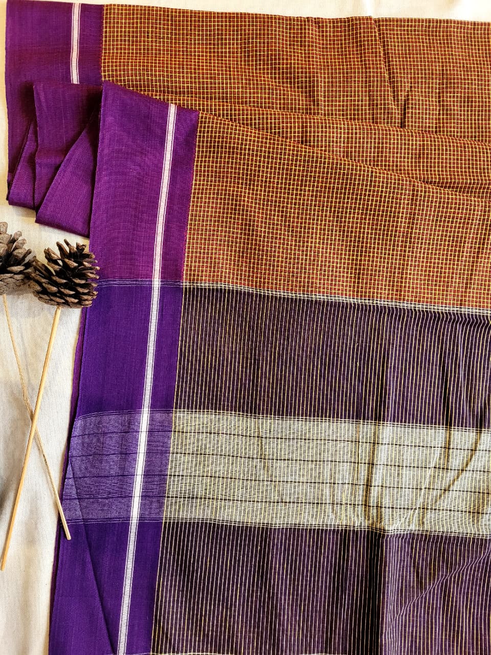 Brown Hampa Pattedanchu Saree