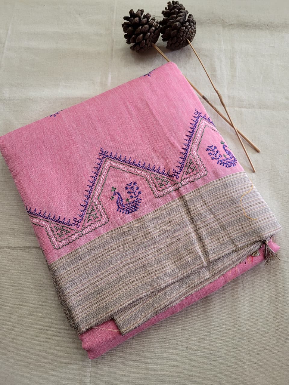 Ilkal Viscose Saree Silk Pallu