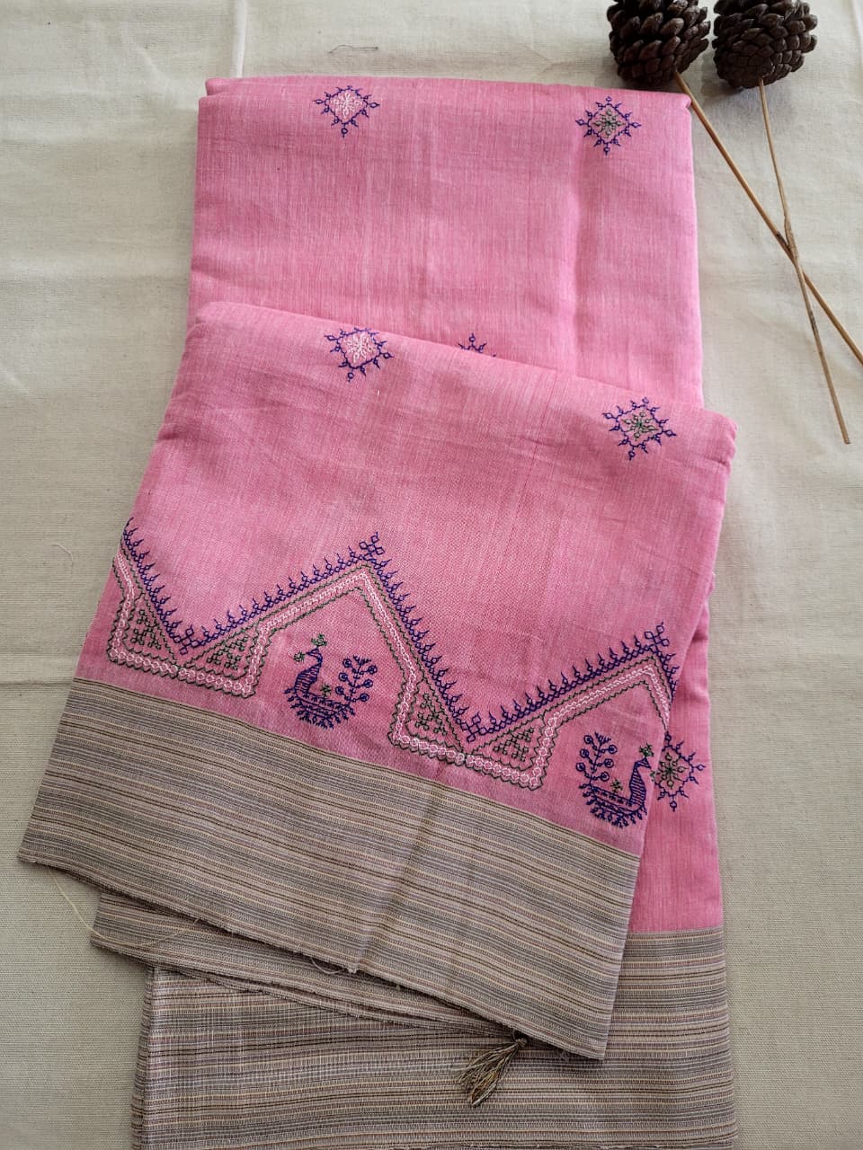 Ilkal Viscose Saree Silk Pallu