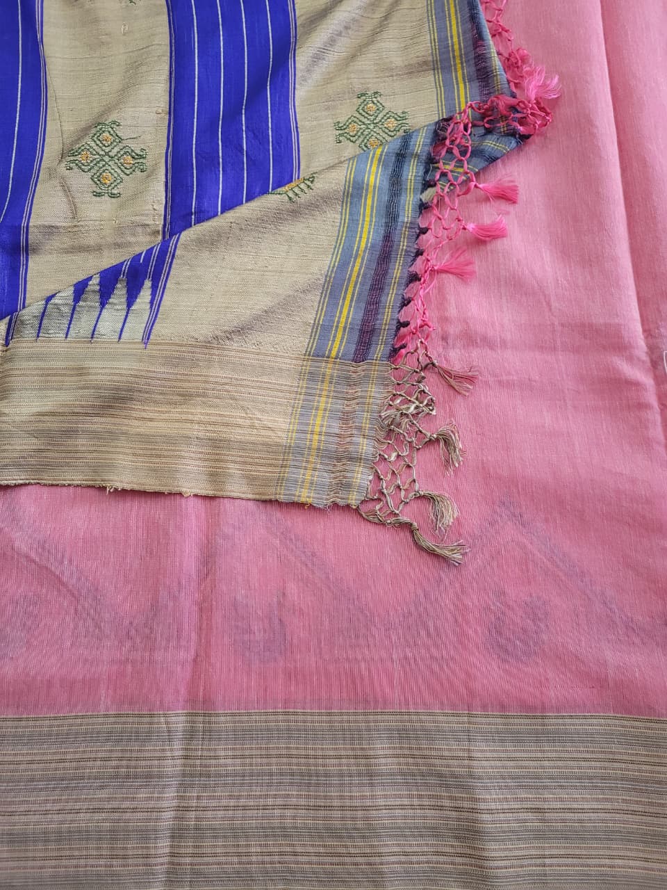 Ilkal Viscose Saree Silk Pallu