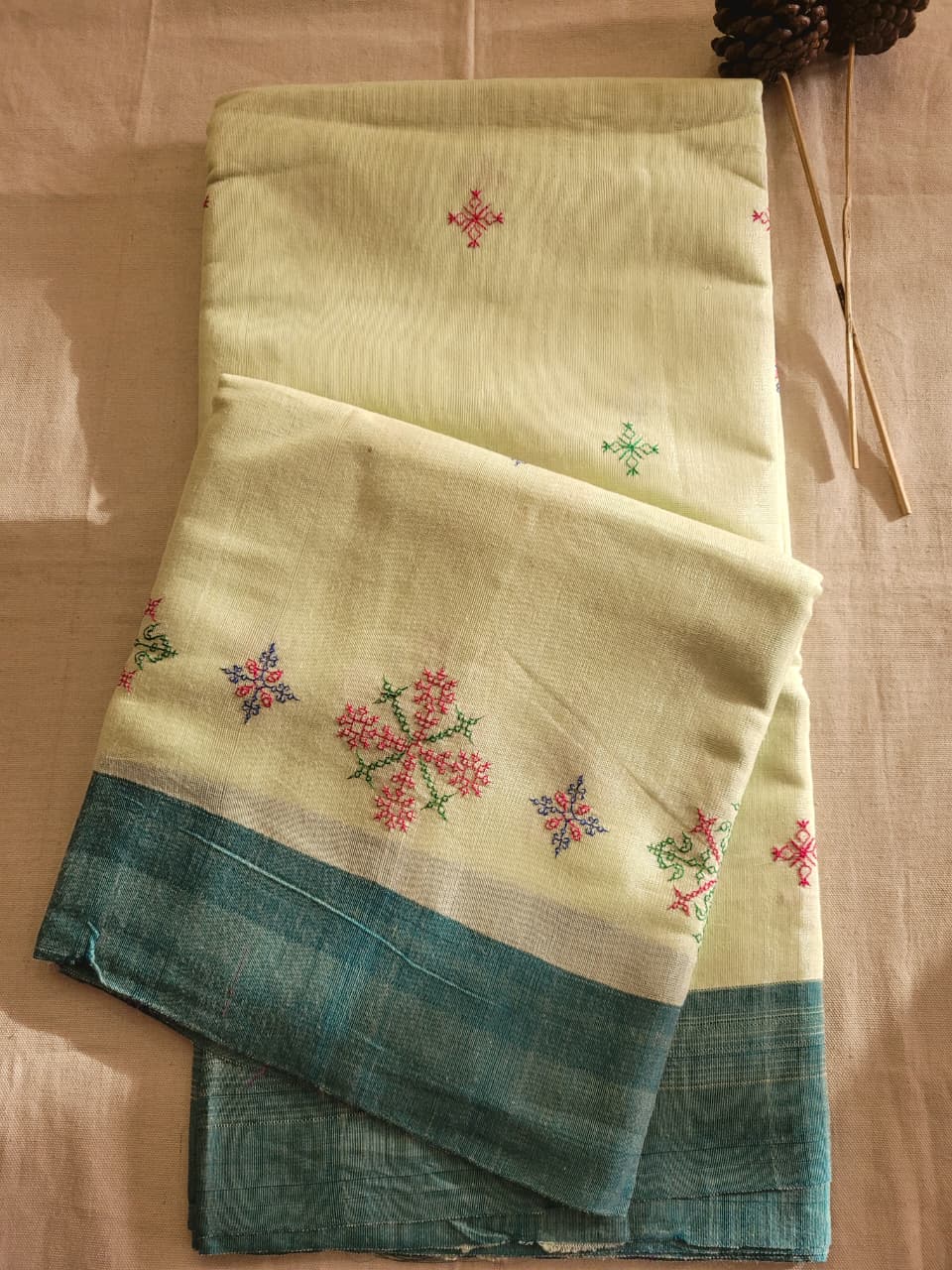 Ilkal Viscose Saree Silk Pallu