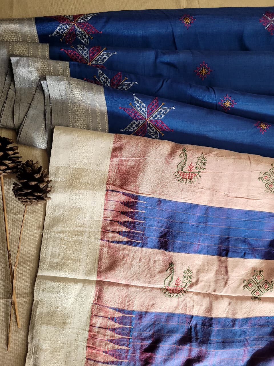 Ilkal Viscose Saree Silk Pallu