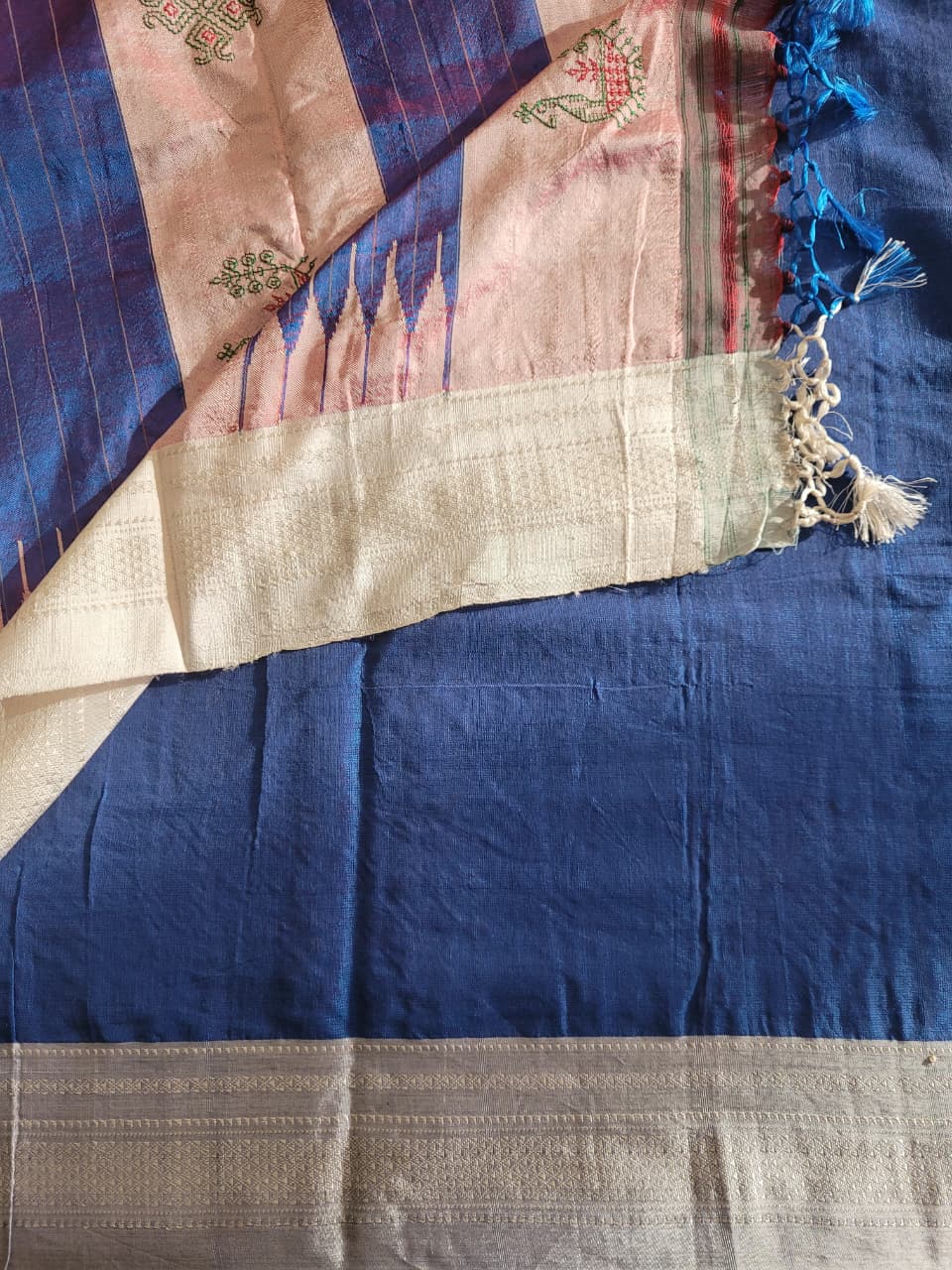 Ilkal Viscose Saree Silk Pallu