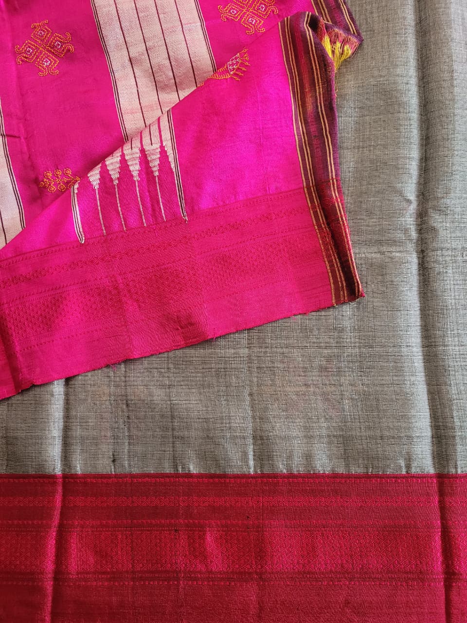 Ilkal Viscose Saree Silk Pallu