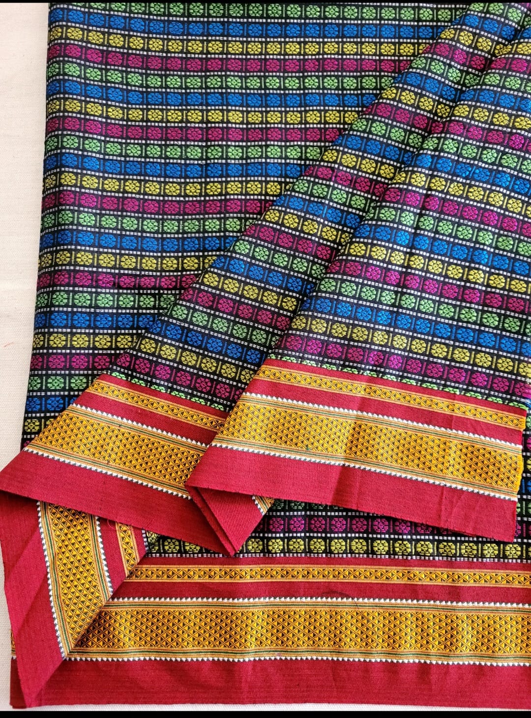 Multicolour Khana Blouse Piece