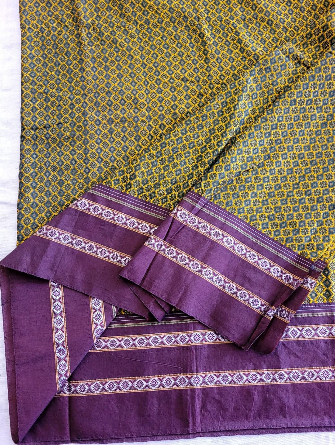 yellow Khana Blouse Piece