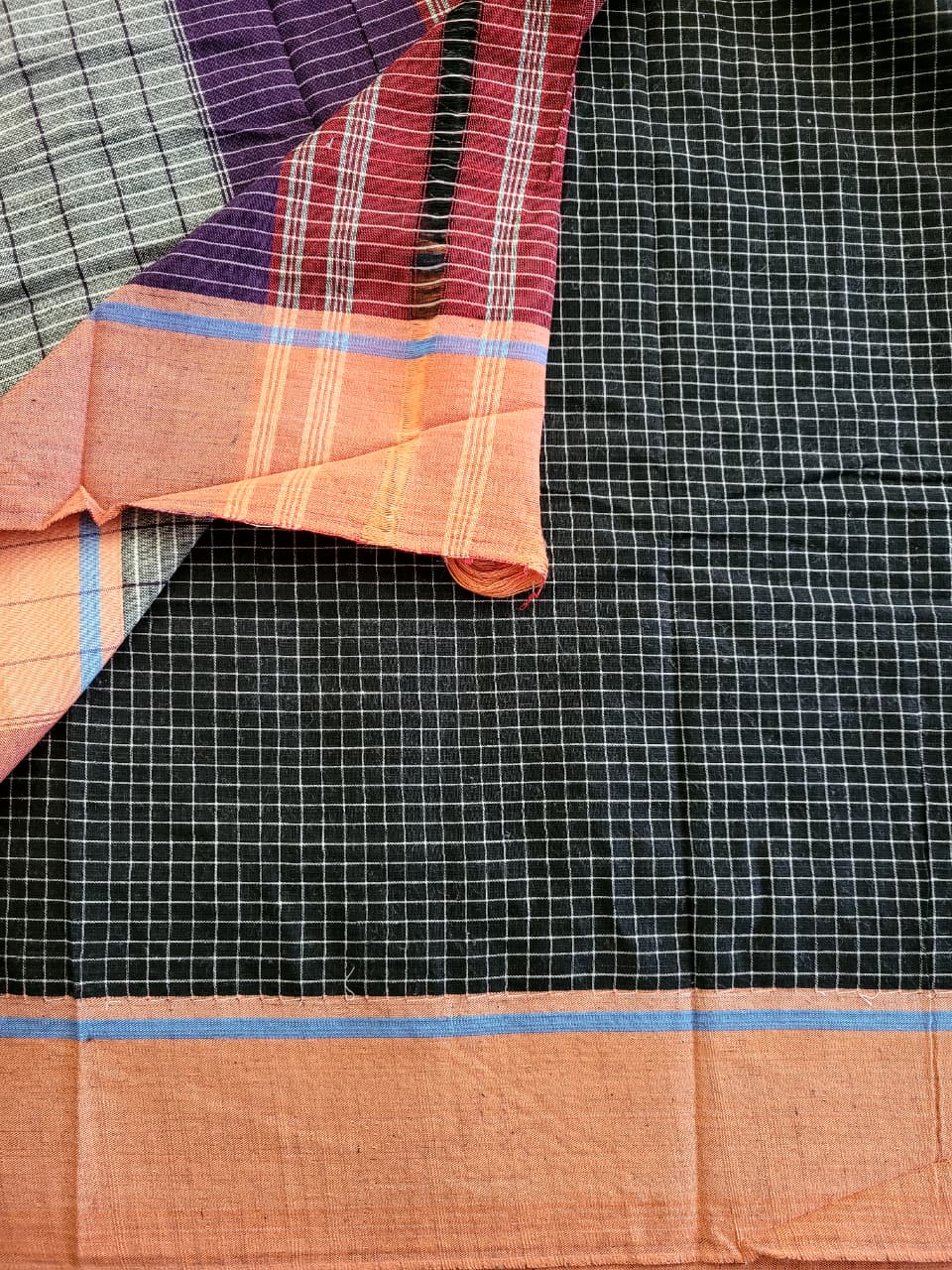 Blue4 Hampa Pattedanchu Saree