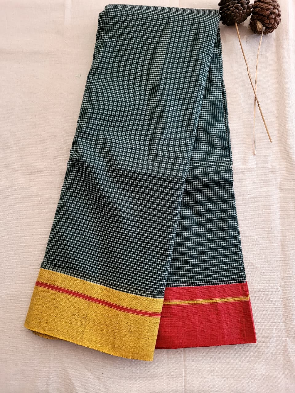 Green Hampa Pattedanchu Saree