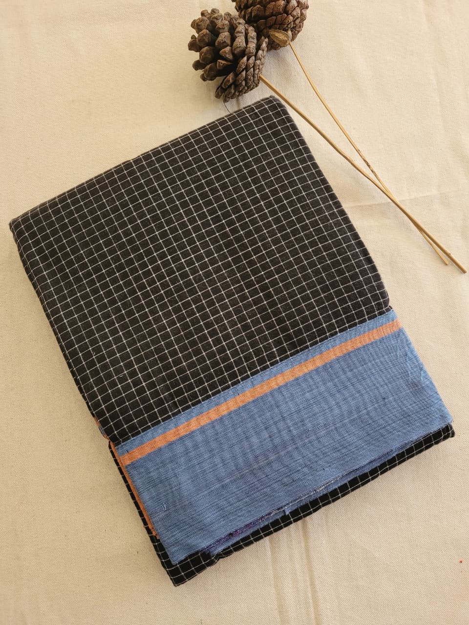 Blue4 Hampa Pattedanchu Saree