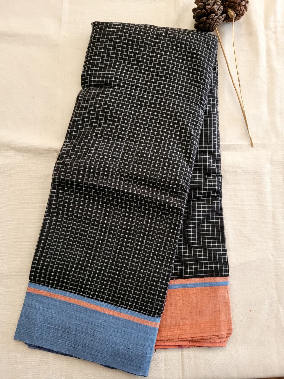 Blue4 Hampa Pattedanchu Saree