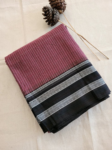 Ilkal Cotton Saree Silk Pallu