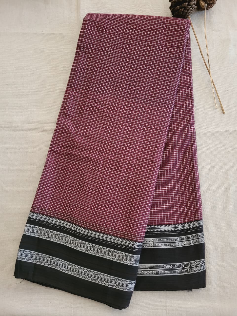 Ilkal Cotton Saree Silk Pallu