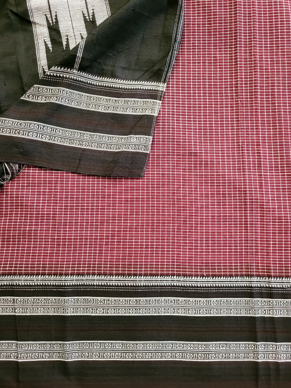Ilkal Cotton Saree Silk Pallu