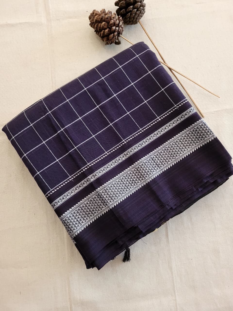 Ilkal Cotton Saree Silk Pallu