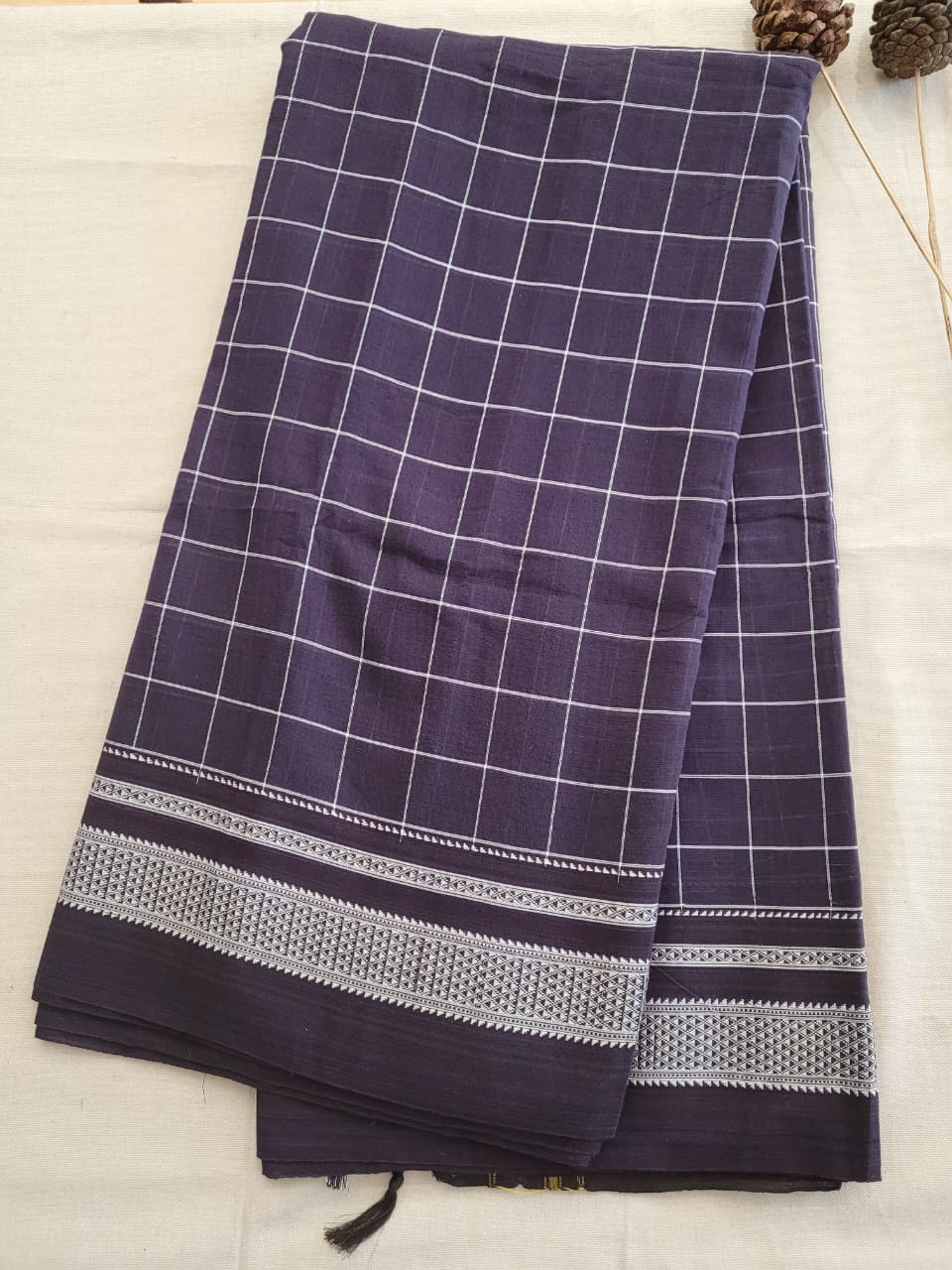Ilkal Cotton Saree Silk Pallu
