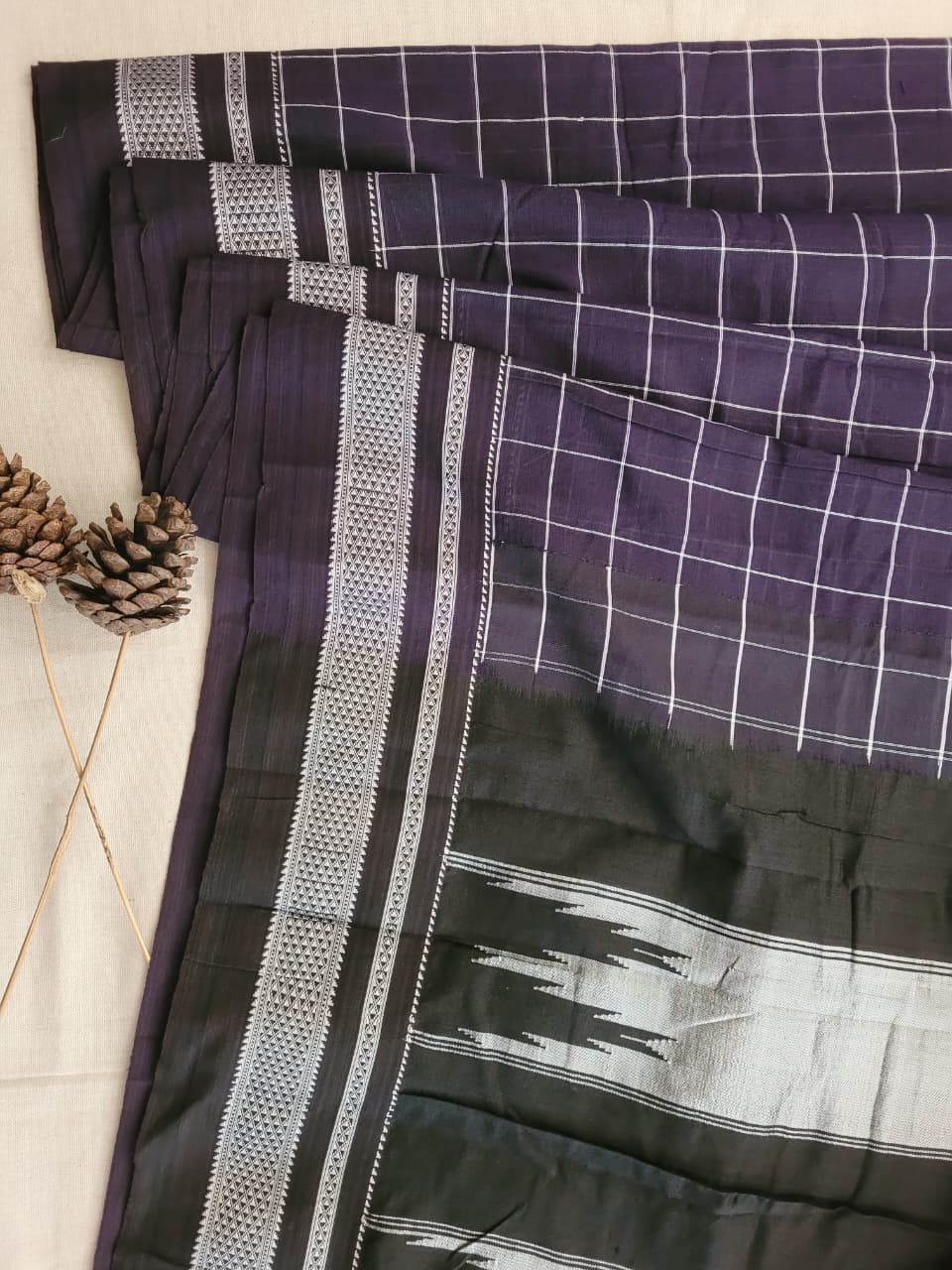 Ilkal Cotton Saree Silk Pallu