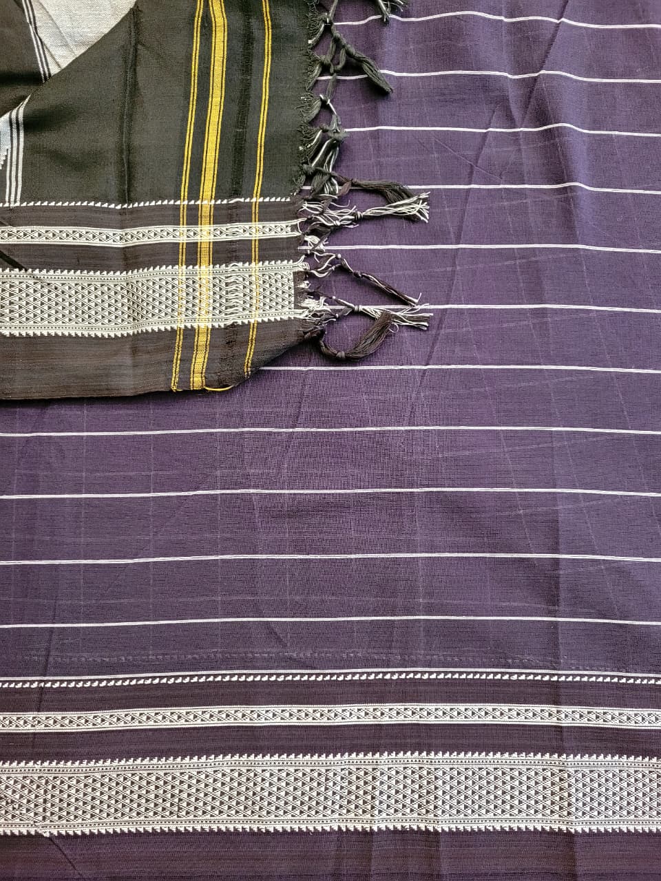 Ilkal Cotton Saree Silk Pallu