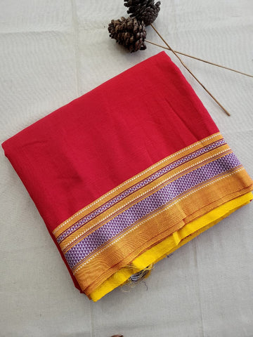 Ilkal Cotton Saree Silk Pallu