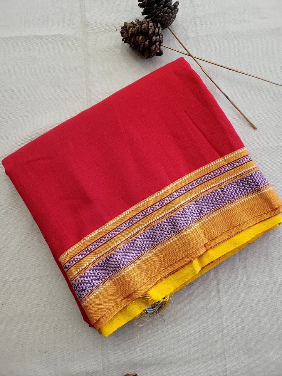 Ilkal Cotton Saree Silk Pallu