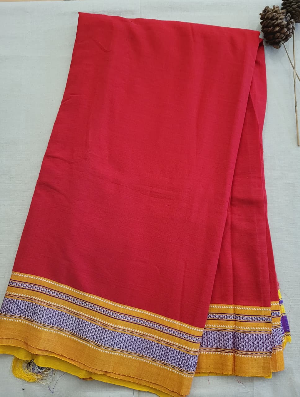 Ilkal Cotton Saree Silk Pallu
