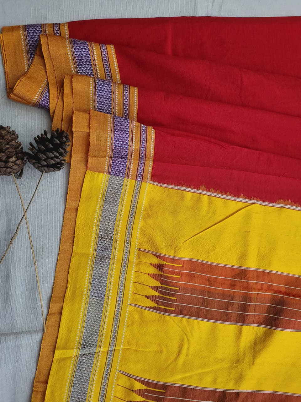 Ilkal Cotton Saree Silk Pallu