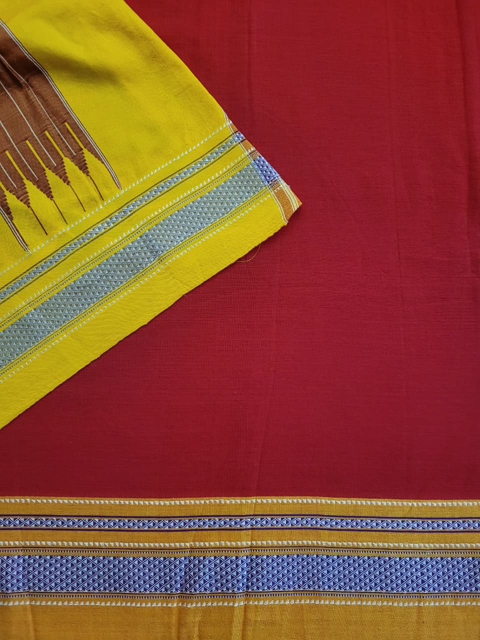 Ilkal Cotton Saree Silk Pallu