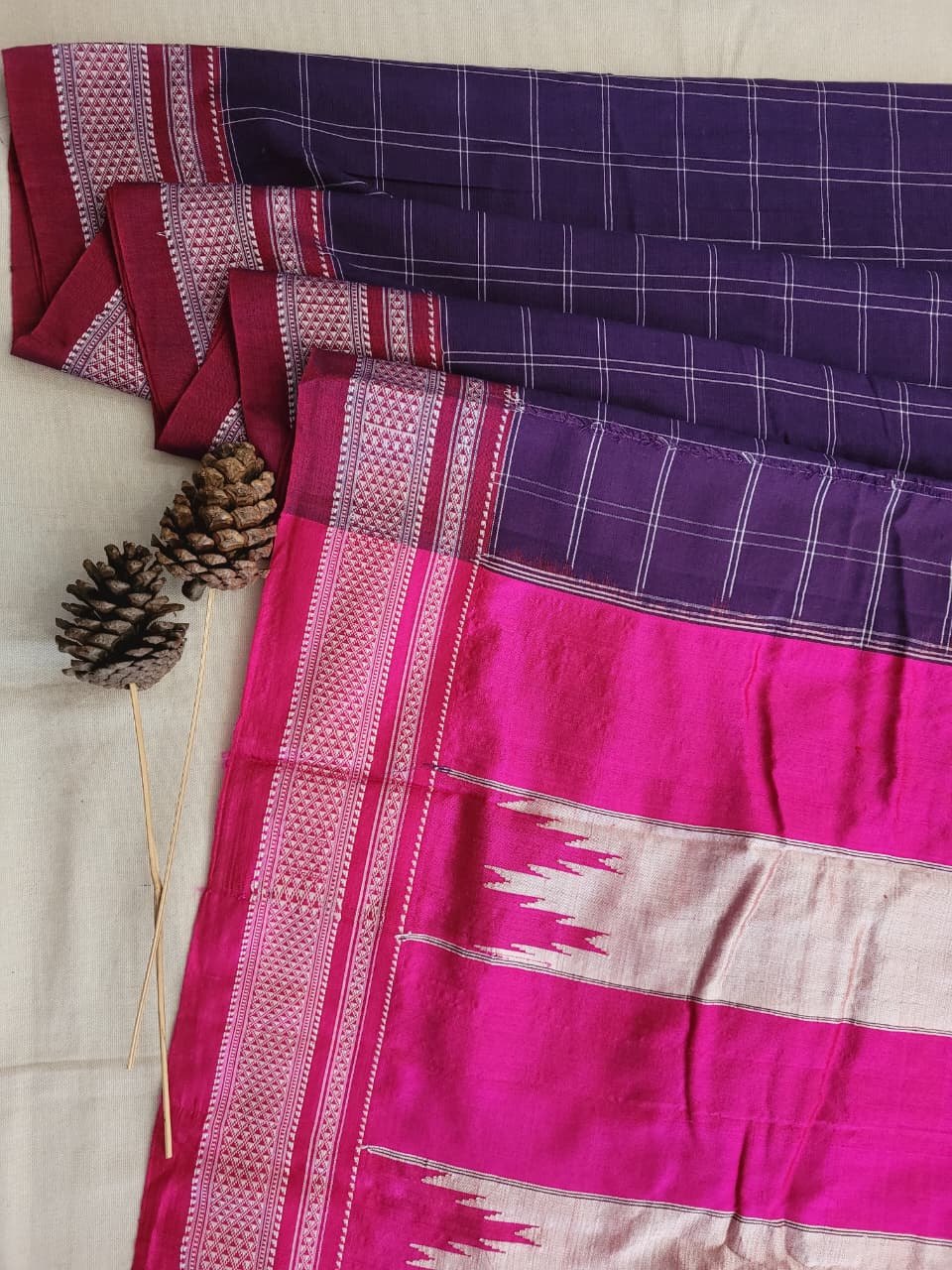 Ilkal Cotton Saree Silk Pallu