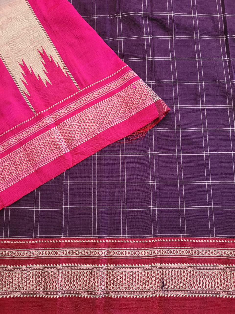 Ilkal Cotton Saree Silk Pallu