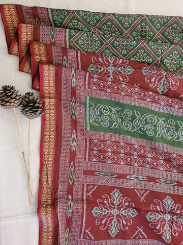Green Kalajamun Cotton Saree