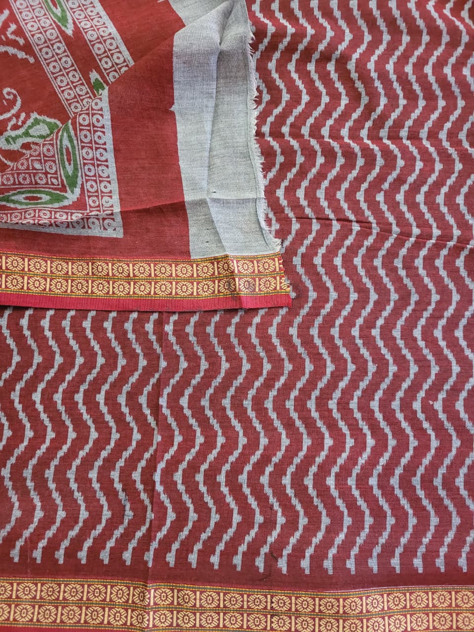 Green Kalajamun Cotton Saree