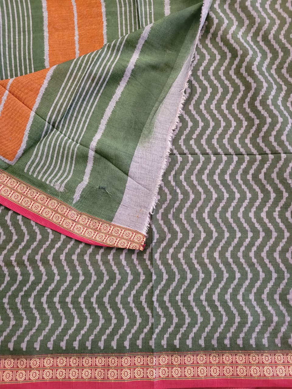 Yellow Kalajamun Cotton Saree