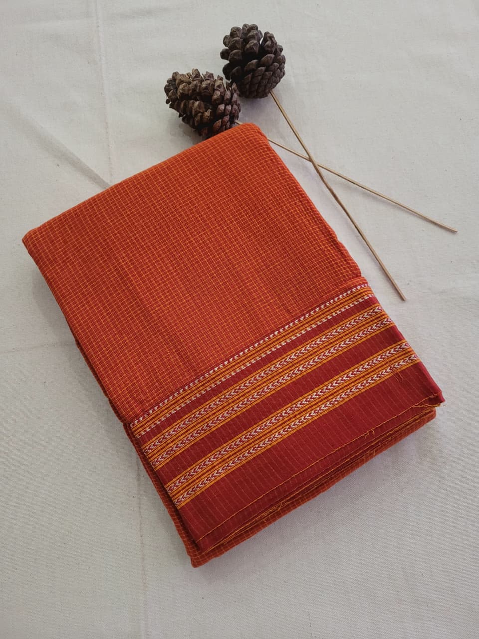 Rust Hampa Pattedanchu Saree