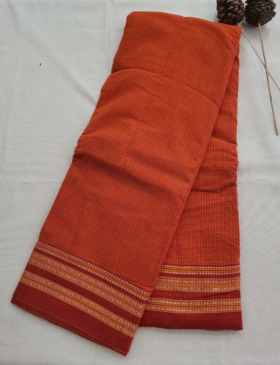 Rust Hampa Pattedanchu Saree